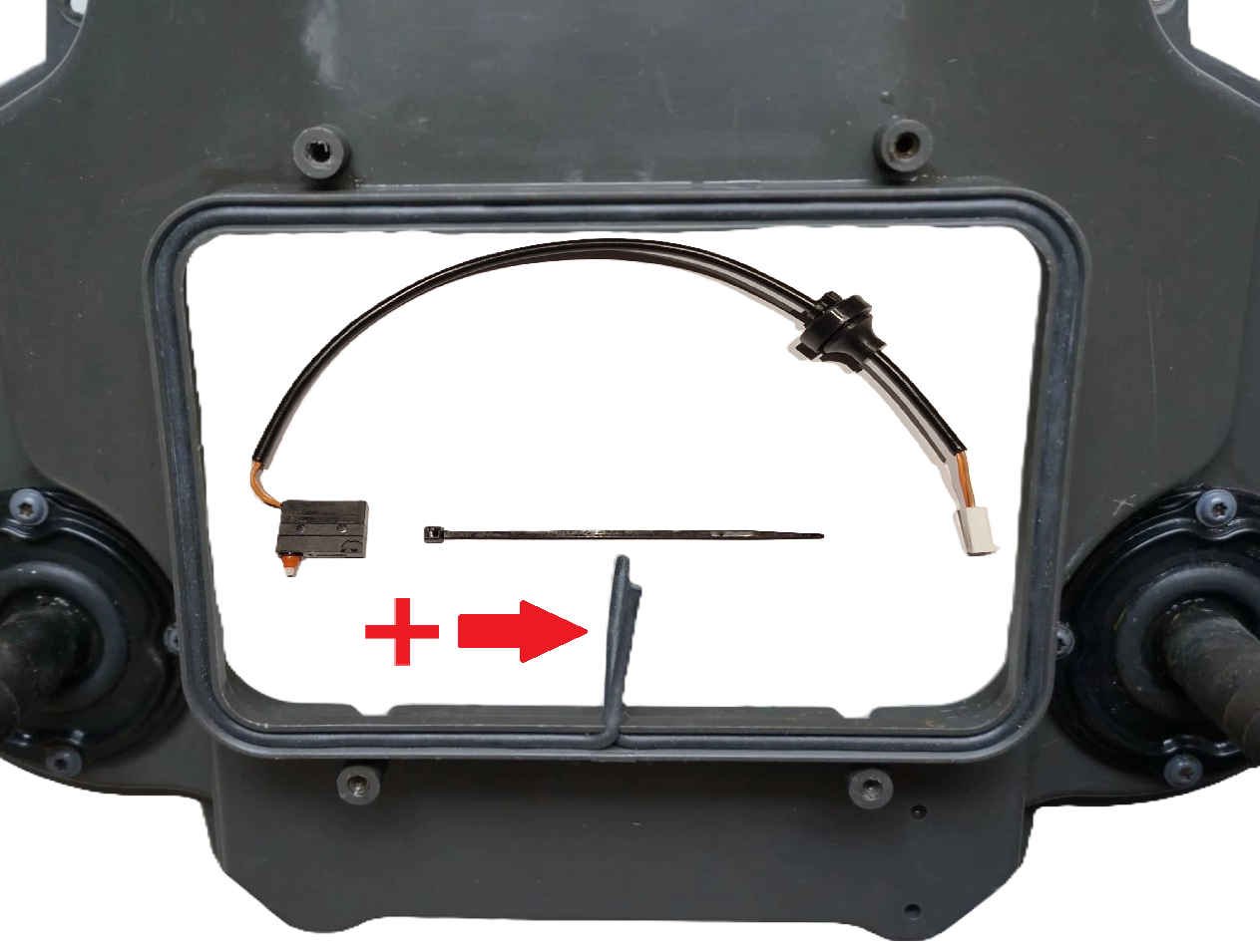 Mikrokytkin ja näytön kannen tiiviste 220AC 230ACX Husqvarna Automower